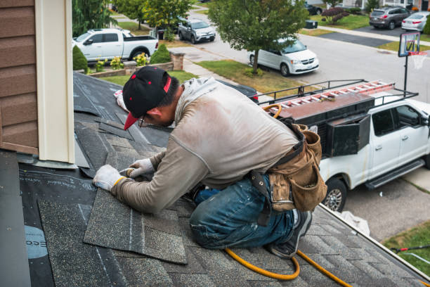 Professional Roof Replacement technician working in Hurt, VA
